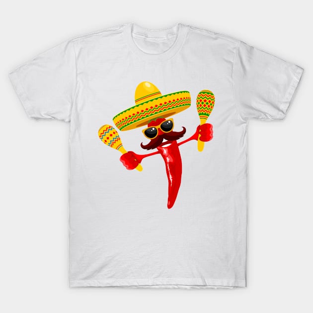 Cinco de Pepper T-Shirt by Cringe-Designs